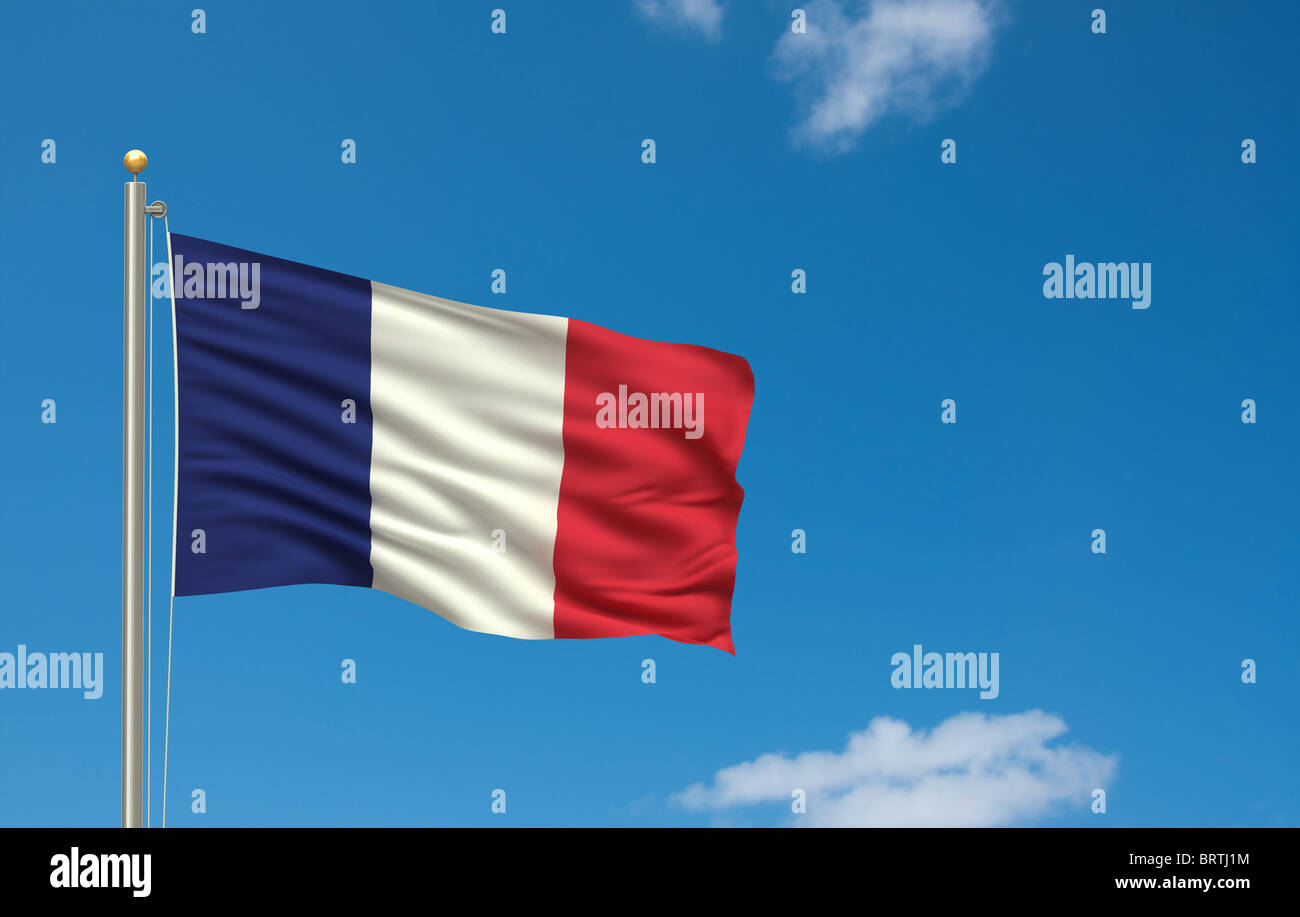 Bandiera della Francia Foto Stock