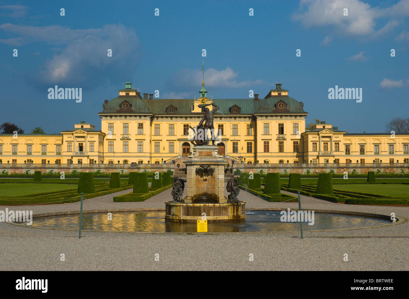 Il Castello di Drottningholm motivi fuori Stoccolma Svezia Europa Foto Stock