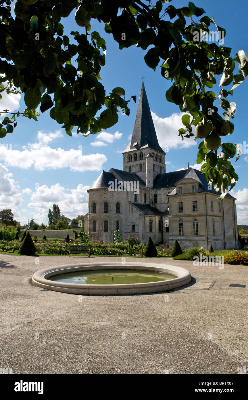 Saint Georges de Boscherville Abbey Foto Stock