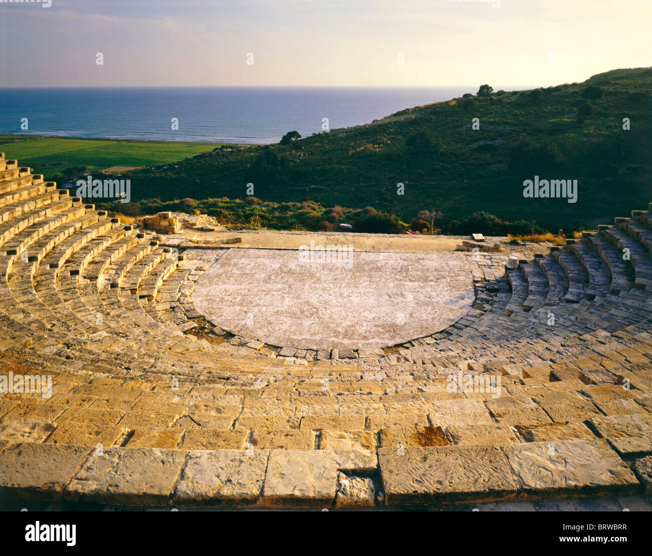 Teatro, Kourion, Cipro, Europa Foto Stock