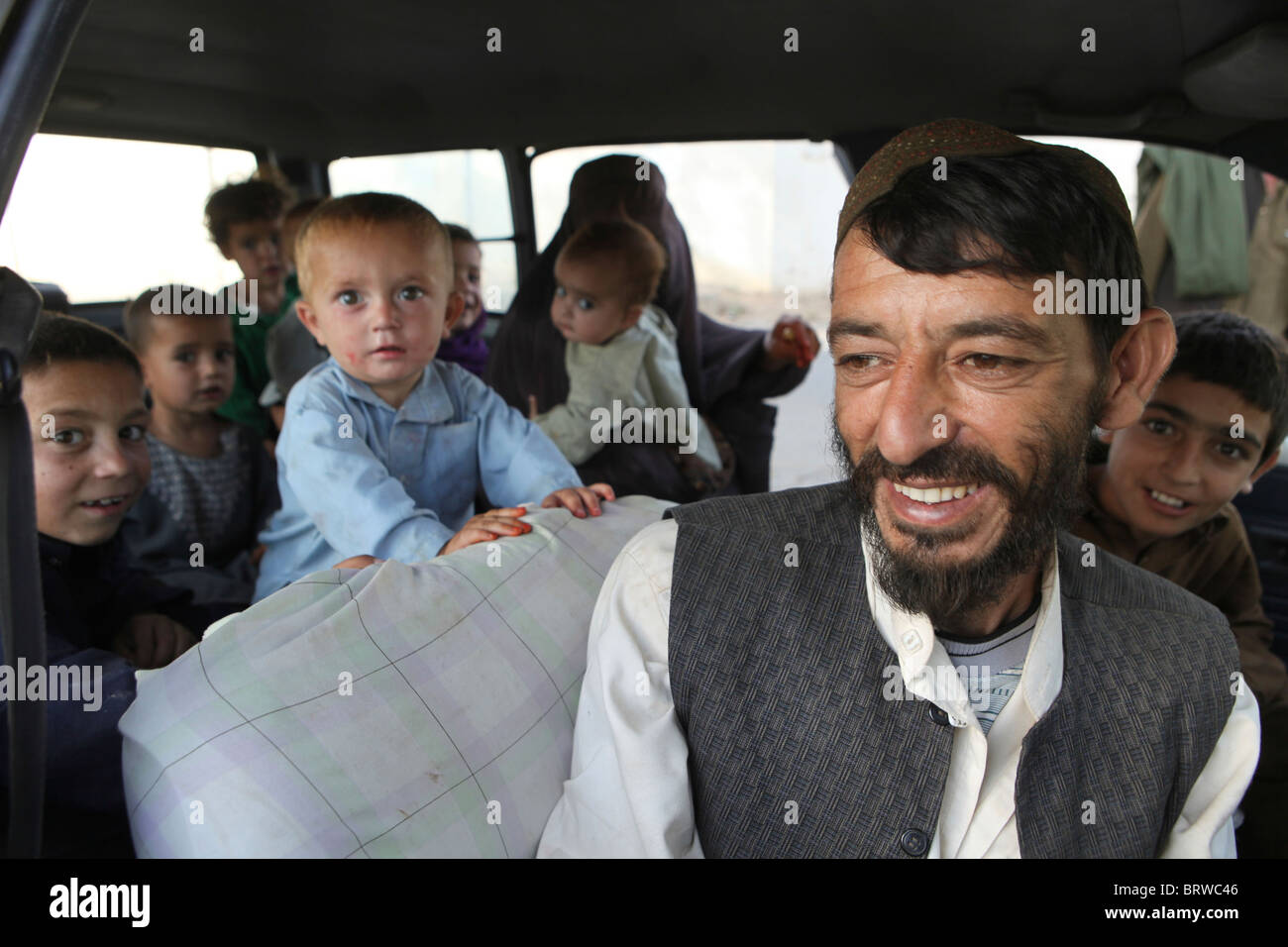 Famiglia afgana Foto Stock