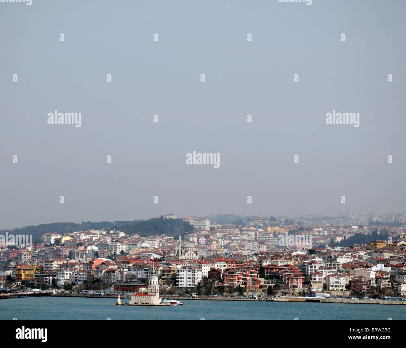 Vista del Bosforo Bosforo istanbul stretto dal Palazzo Topkapı sultano ottomano residence Istanbul TURCHIA Foto Stock