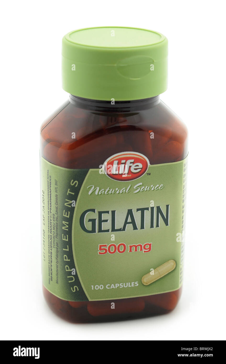 Le capsule di gelatina Foto Stock