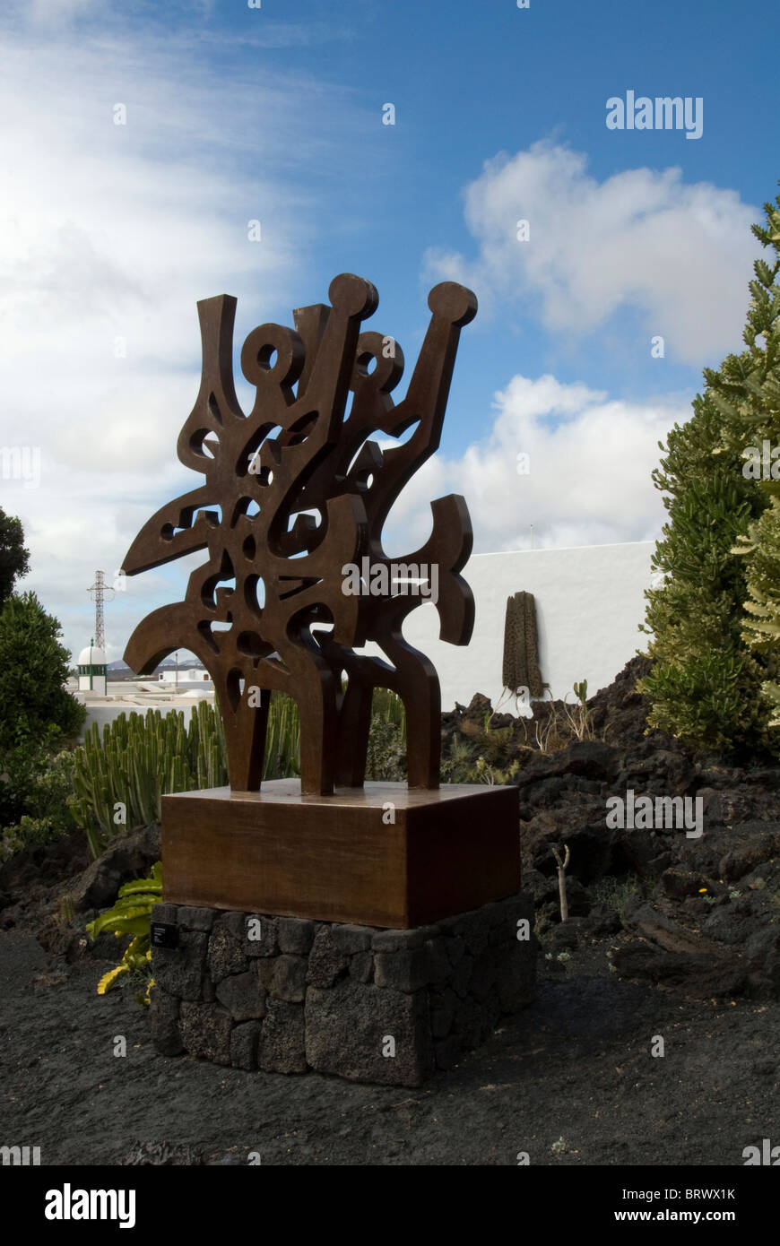 El Triumfador, scultura da César Manrique, Fundación César Manrique, Tahiche, Lanzarote, Isole Canarie, Spagna Foto Stock