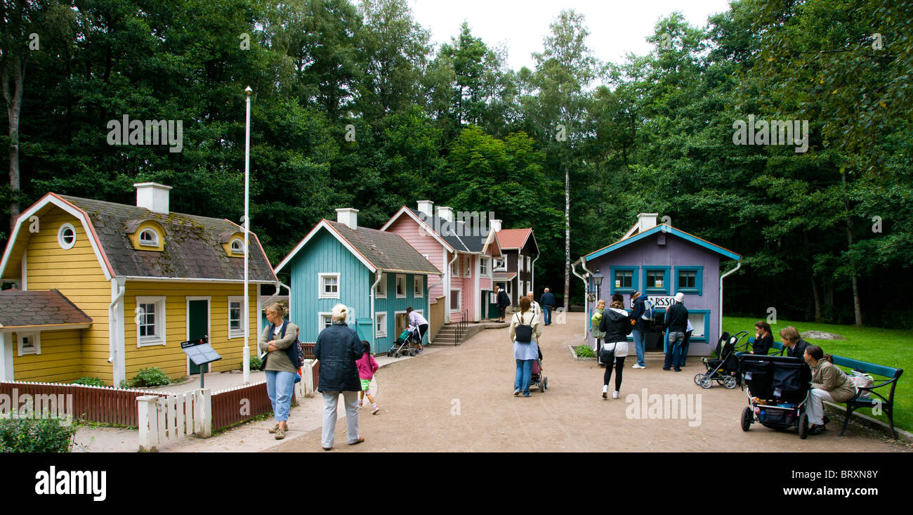 I racconti di Astrid Lindgren è presentato in Themepark Astrid Lindgrens World in Vimmerby Svezia Foto Stock