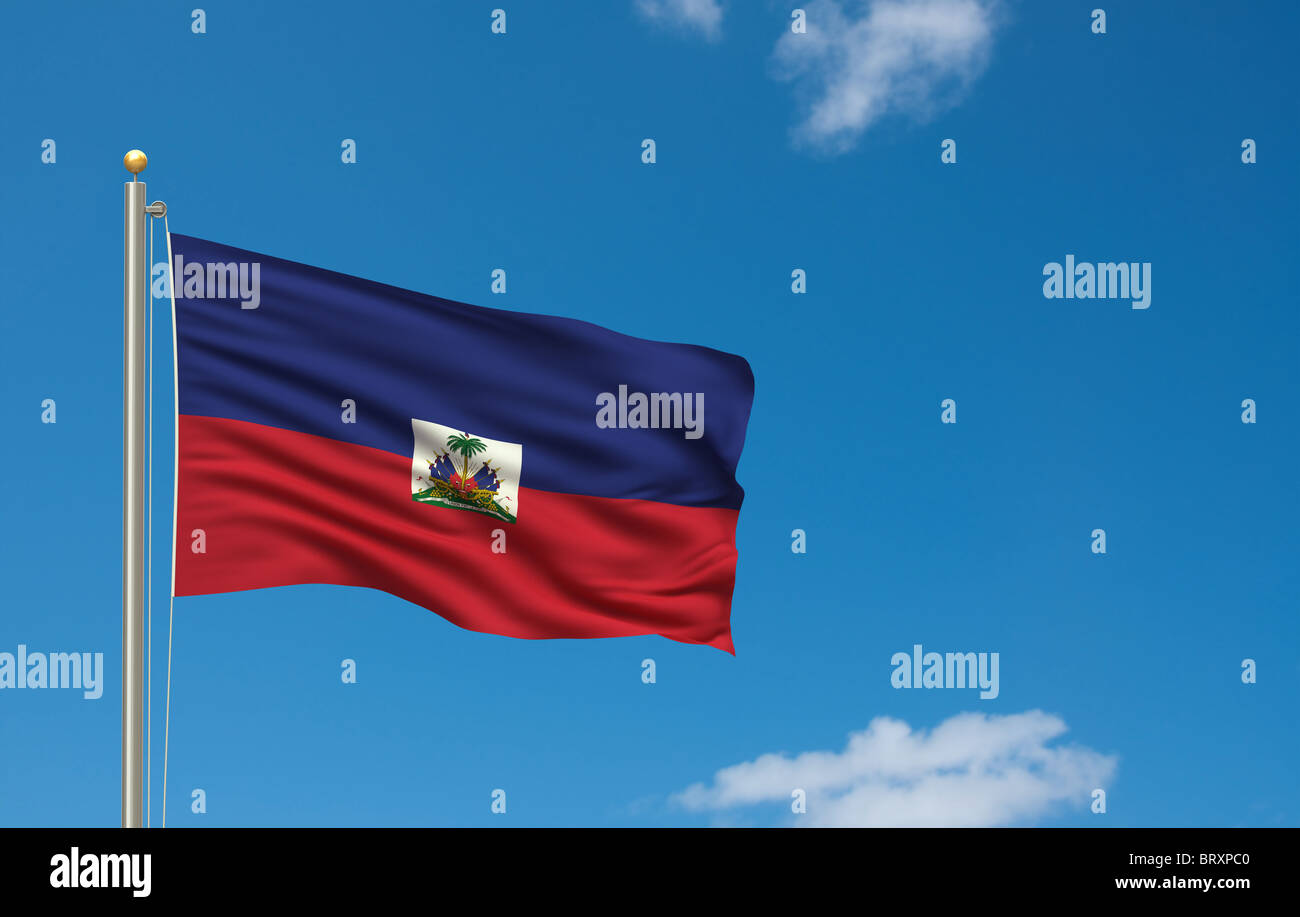 Bandiera di Haiti Foto Stock