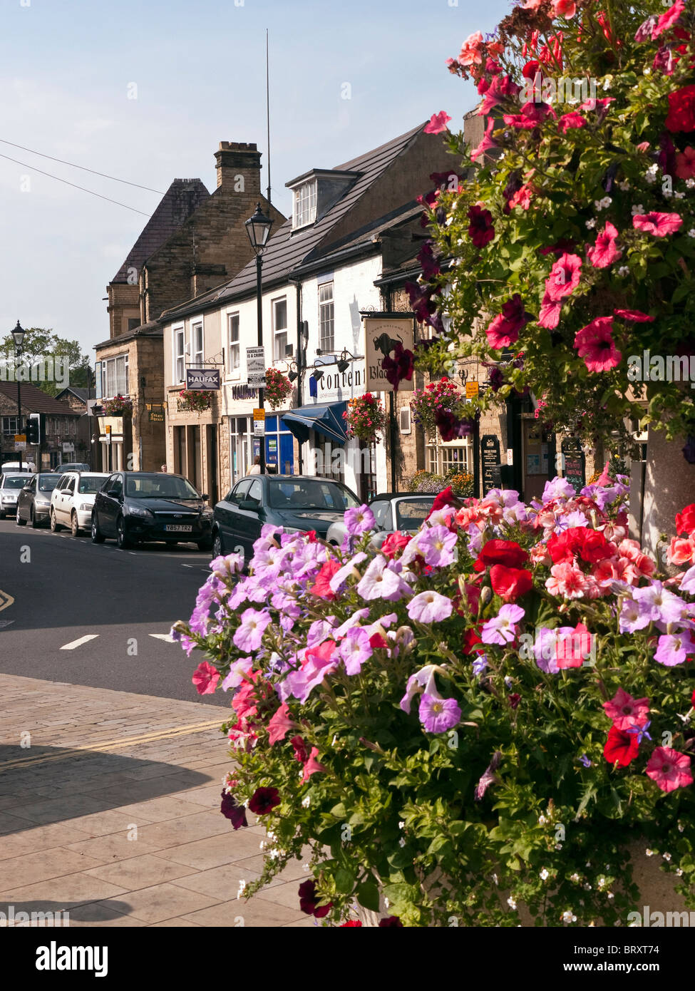 Luogo di mercato Wetherby, West Yorkshire Foto Stock