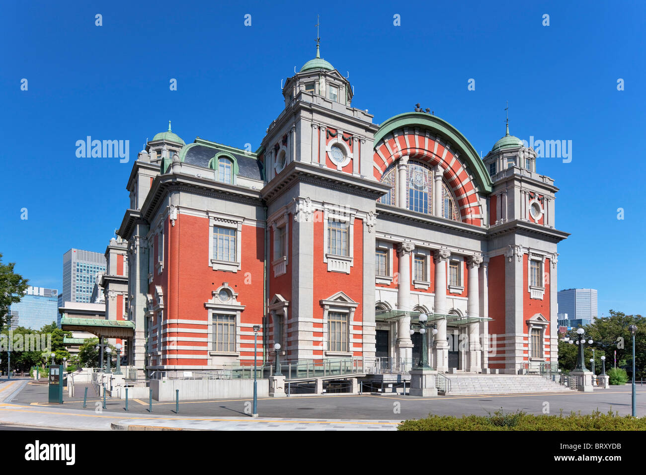 Osaka Pubblico Centrale Hall, nella prefettura di Osaka, Honshu, Giappone Foto Stock