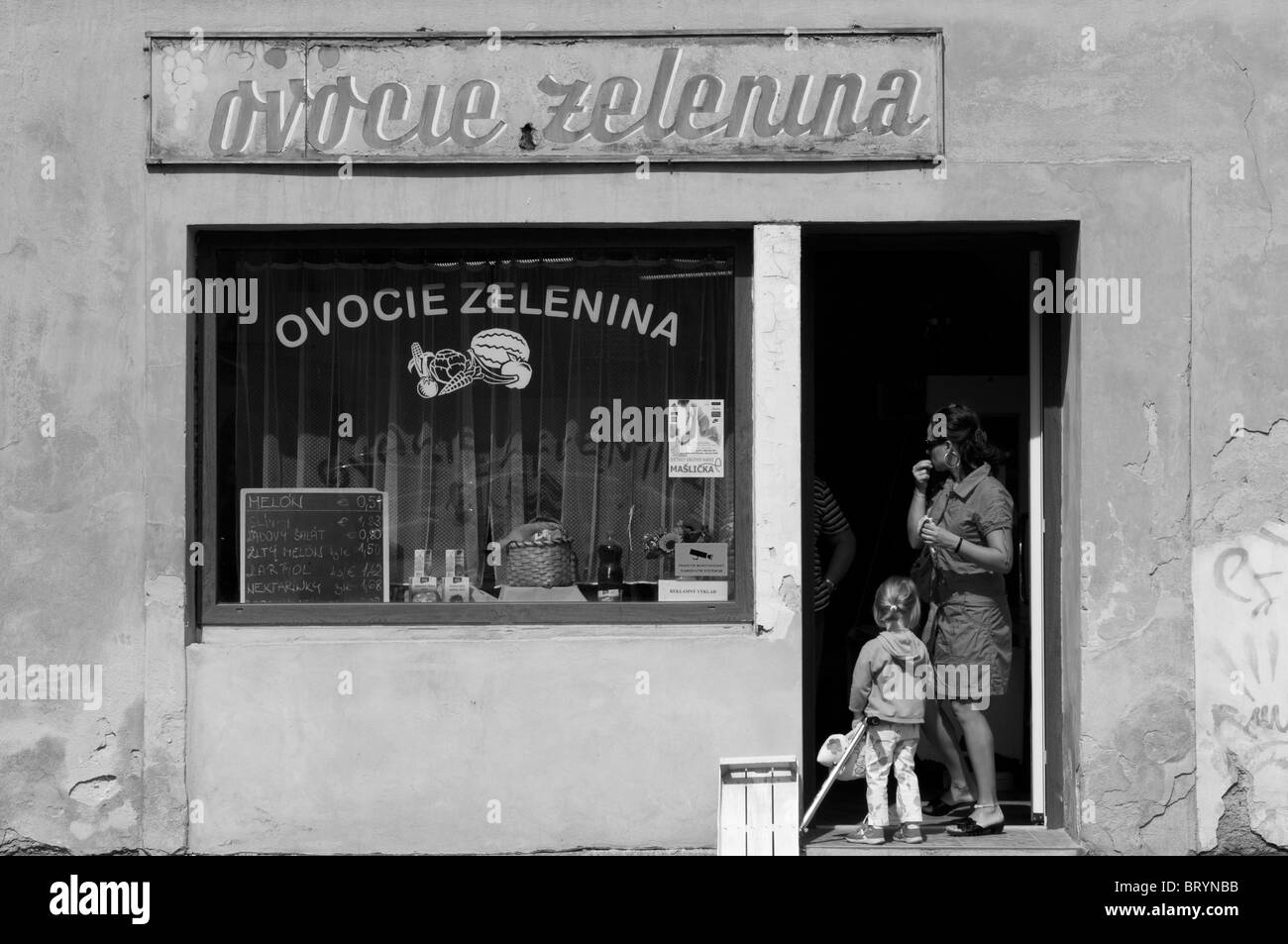 Vecchio negozio di Kremnica, Slovacchia Foto Stock