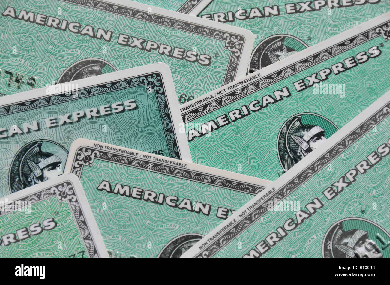 Le carte di credito American Express Foto Stock