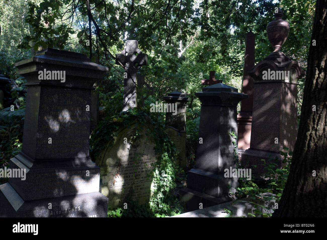 Abney park cimitero a Stoke Newington london Foto Stock