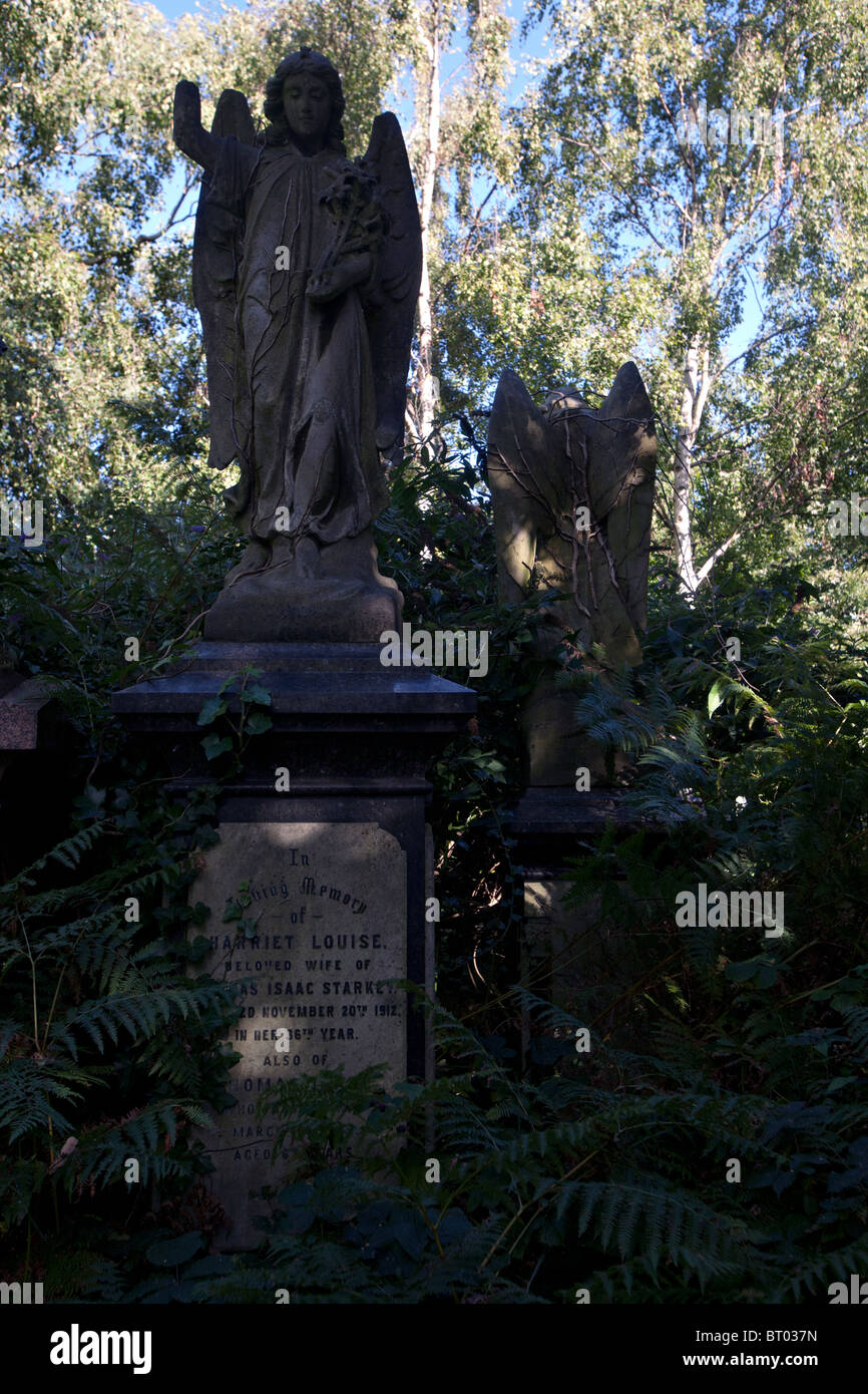 Abney park cimitero a Stoke Newington london Foto Stock