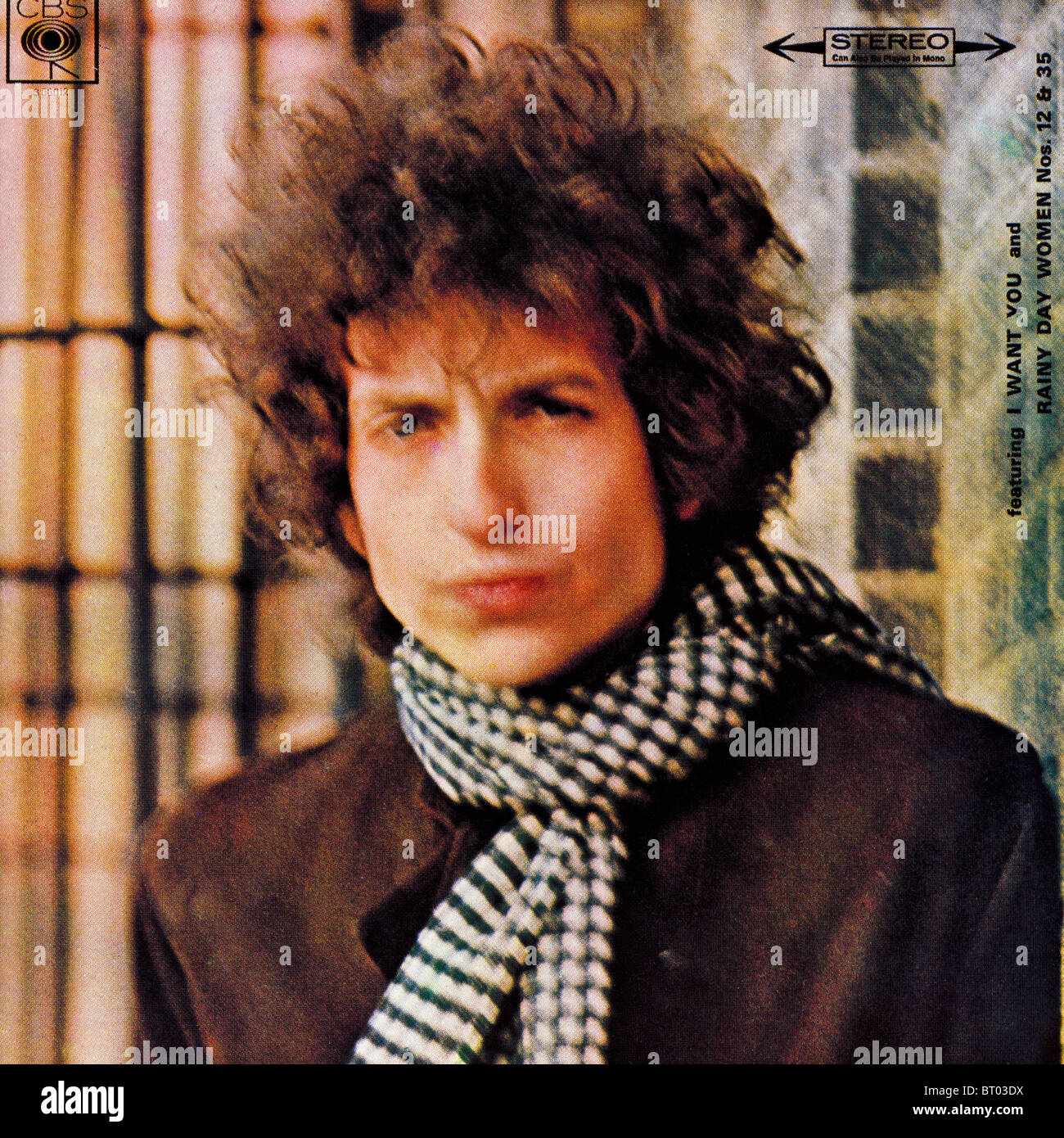 Copertina di BLONDE ON BLONDE di Bob Dylan rilasciato 1966 sul Columbia etichetta discografica Foto Stock