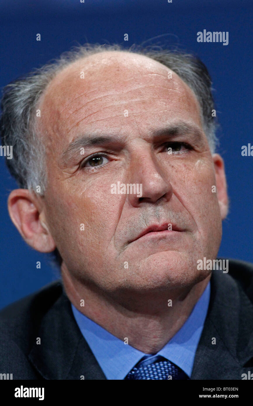 PIERRE ANDRÉ DE CHALENDAR, Chief Executive Officer di SAINT GOBAIN Corporation, 2010 RIUNIONE GENERALE, Parigi, 3 giugno 2010 Foto Stock