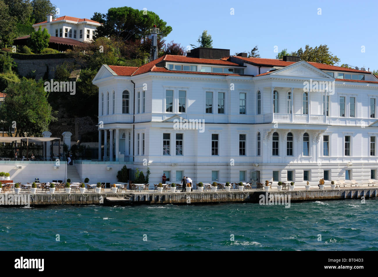 Waterfront homes in Kanlica sul Bosforo Foto Stock