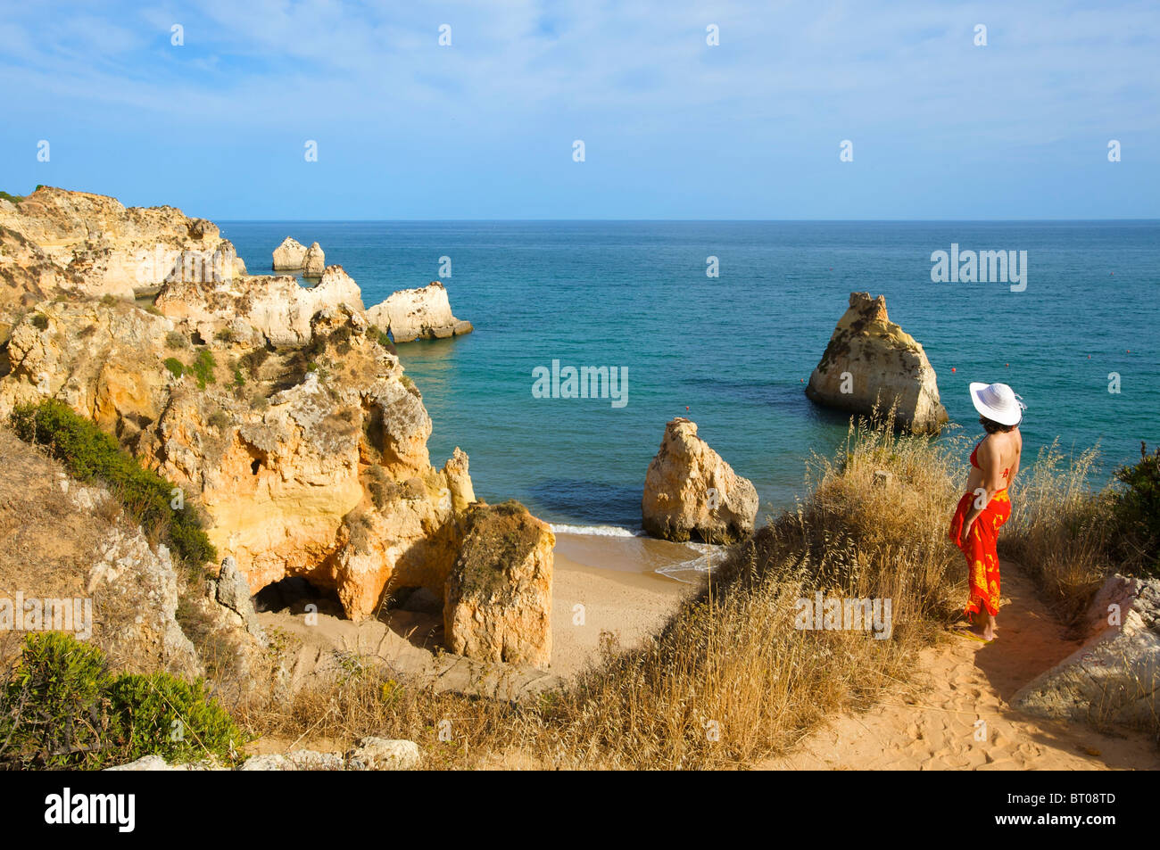 Praia dos Tres Irmaos, Algarve, PORTOGALLO Foto Stock
