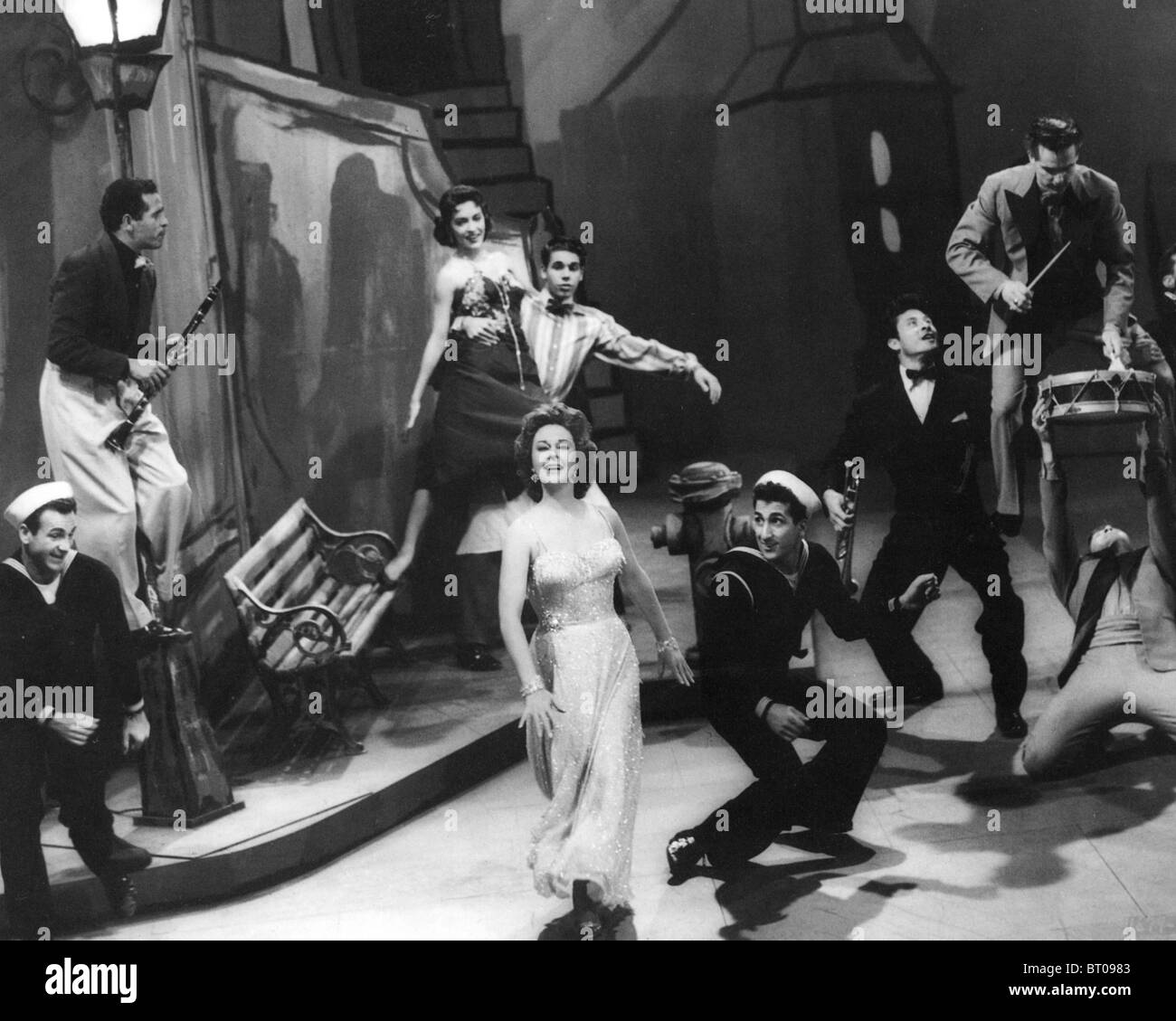 Io grido domani 1955 MGM film con Susan Hayward cantando "ing, voi peccatori' Foto Stock