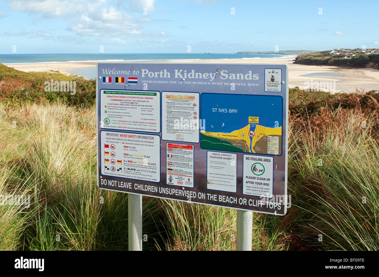 Porthkidney sands vicino lelant in Cornovaglia, UK. Foto Stock