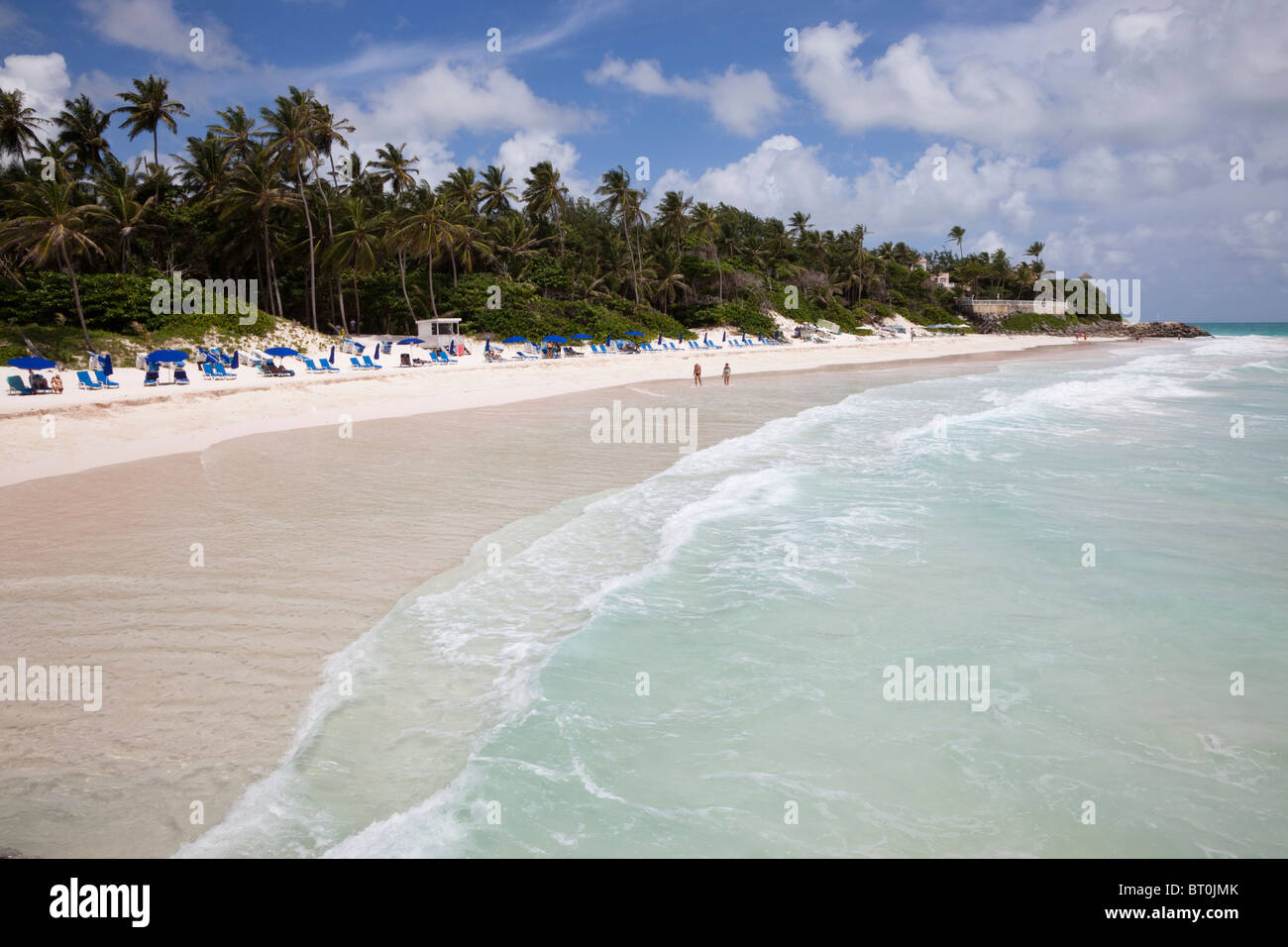 La baia di gru, gru beach, Barbados, Caraibi, West Indies elencata come una delle dieci più belle spiagge del mondo Foto Stock