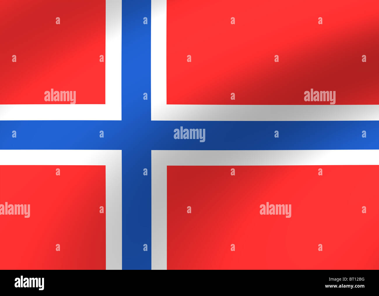 bandiera della Norvegia Foto Stock