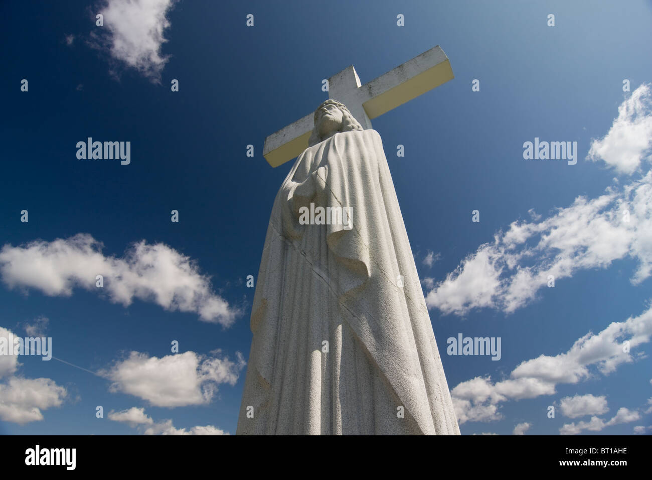 Statua di Gesù Cristo in Anglona, Lettonia Foto Stock