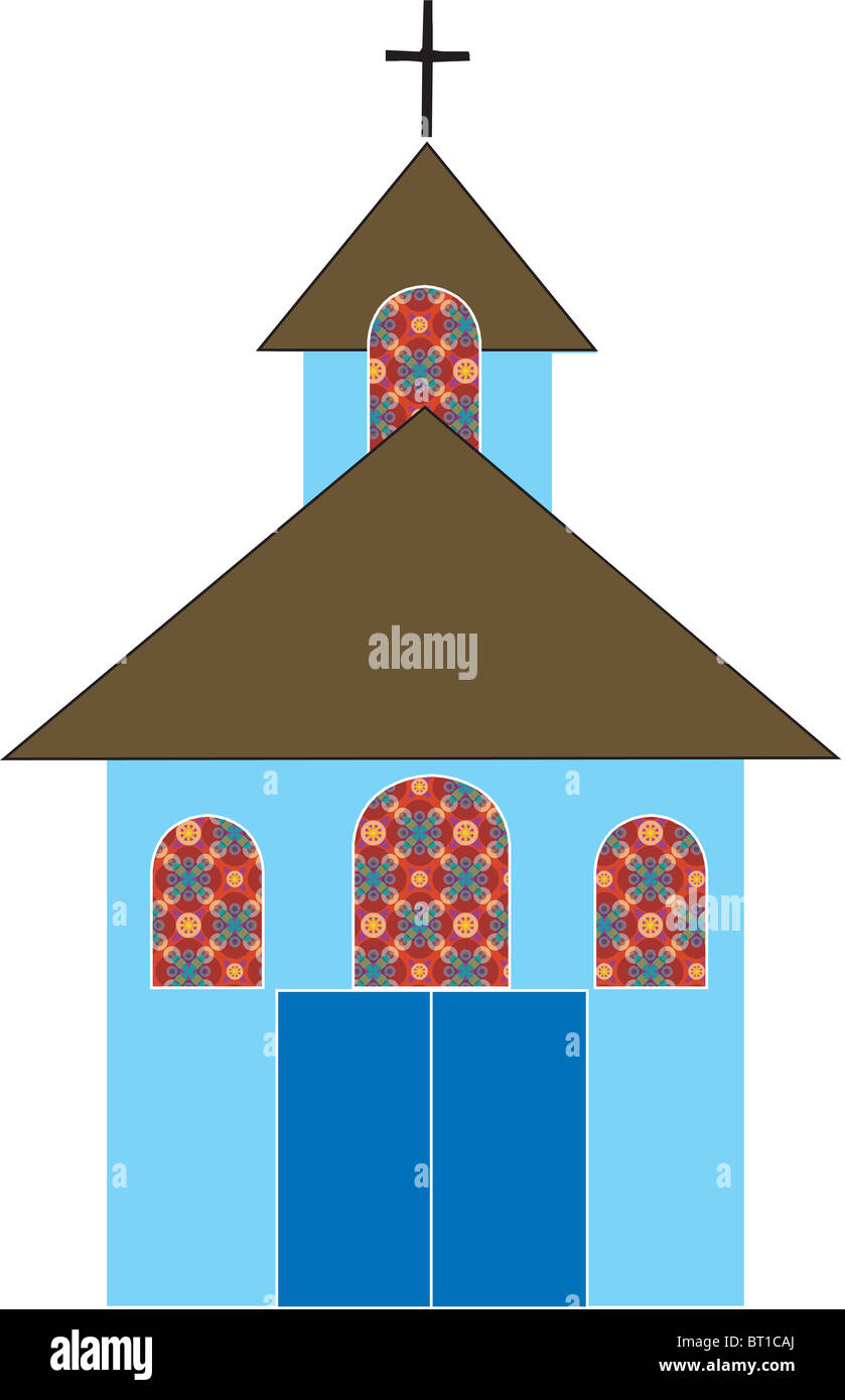 Le icone della Chiesa 1, Illustrazione, disponibile anche in formato vettoriale. Foto Stock