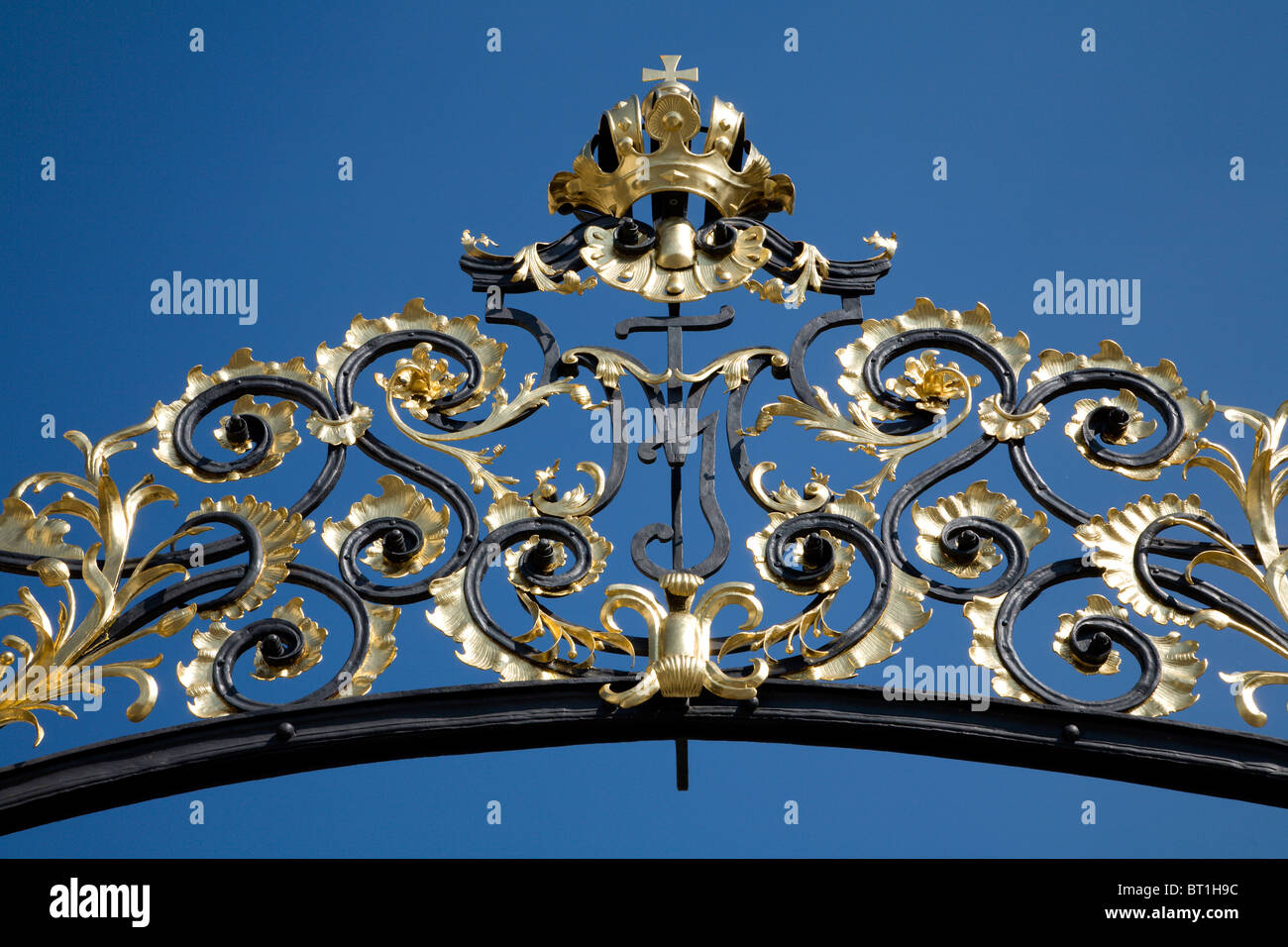 Praga - dettaglio formano il cancello di castello Foto Stock