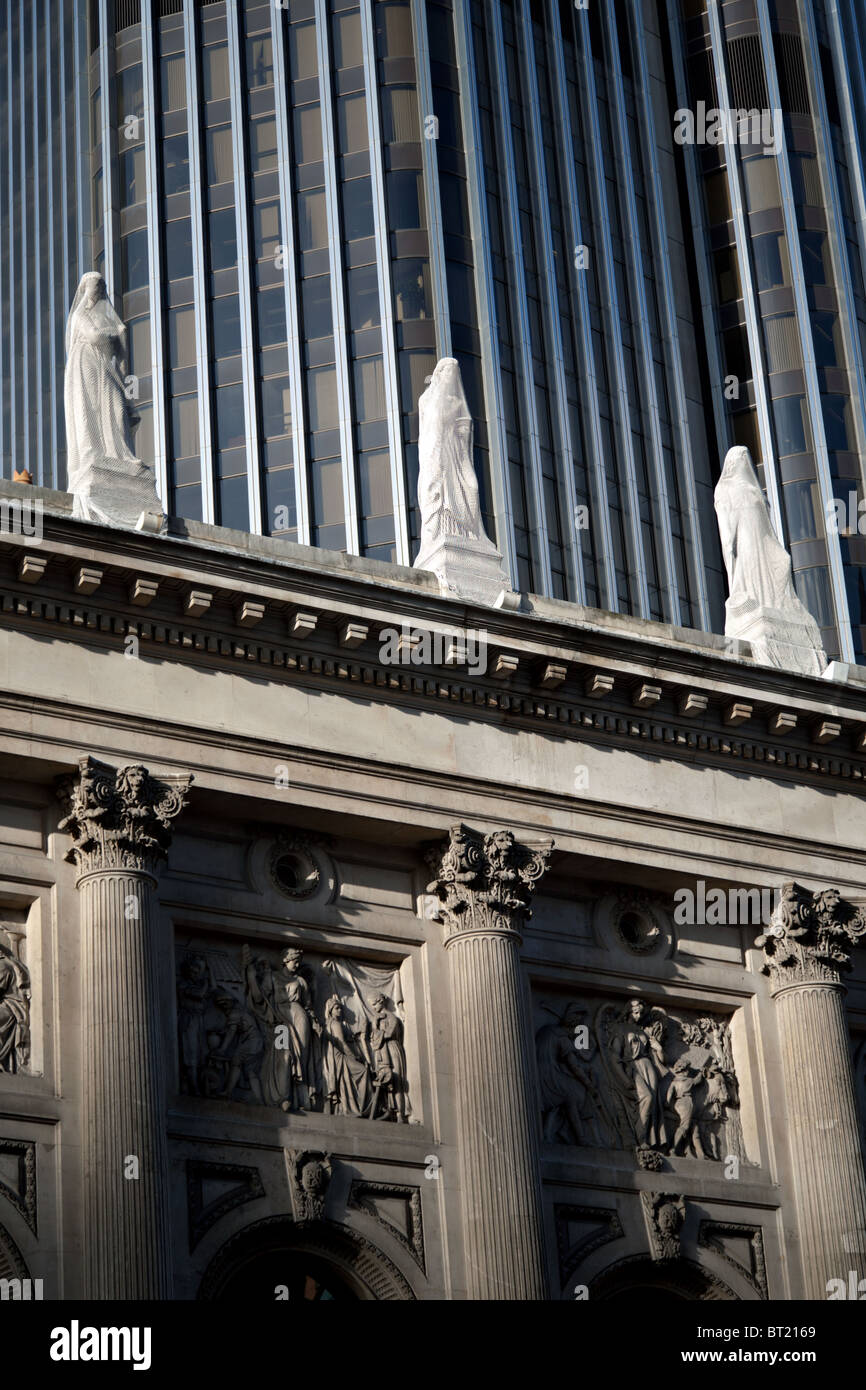 Le statue nella città di Londra Foto Stock