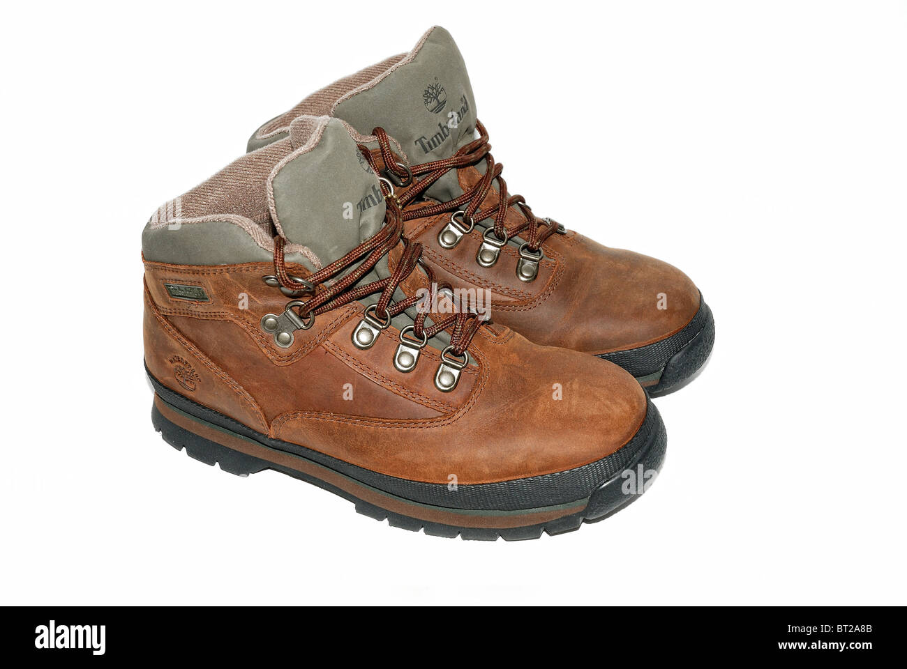 Timberland ragazzi Nabuck Pelle scarponi Foto stock - Alamy