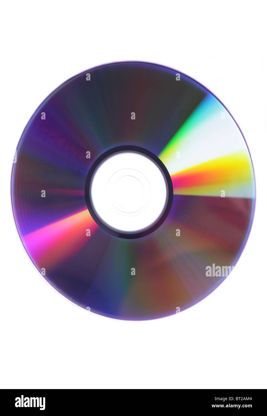 Blank DVD / CD studio ritaglio Foto Stock