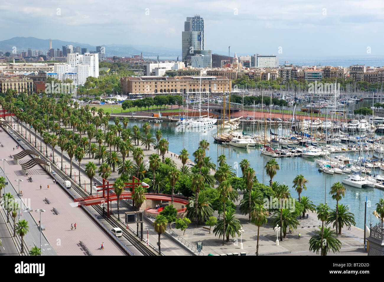 Paese Spagna Mare Mediterraneo Porto Barcelona Foto Stock