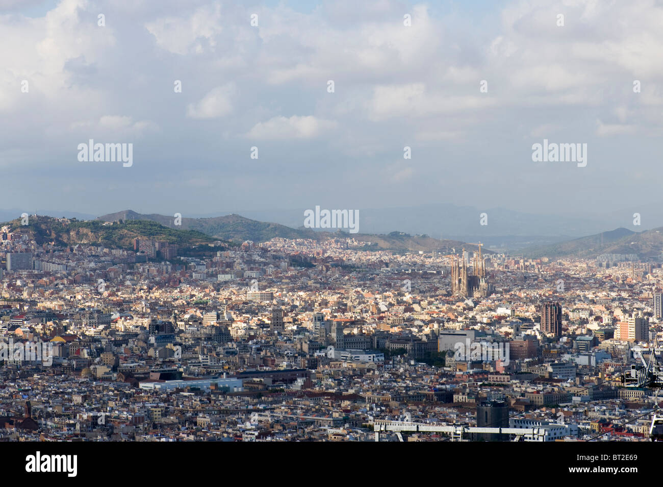 Paese SPAGNA vista sulla città di Barcellona Foto Stock