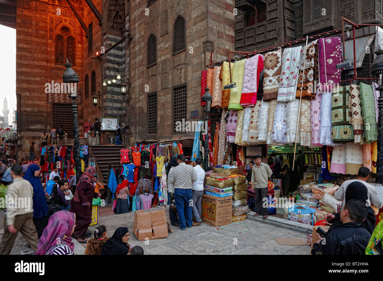 Khan al Khalili Bazar del Cairo in Egitto, in Arabia, in Africa Foto Stock