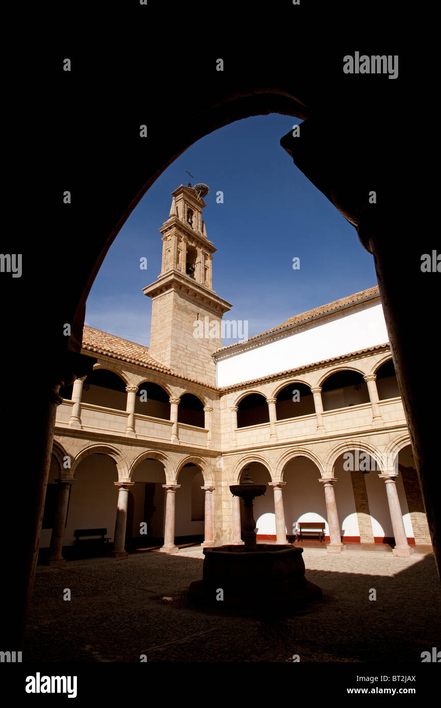 Biblioteca Monasterio San Zoilo Antequera Málaga Andalucía España Library il monastero di San Zoilo Antequera Malaga Andalusia Spagna Foto Stock