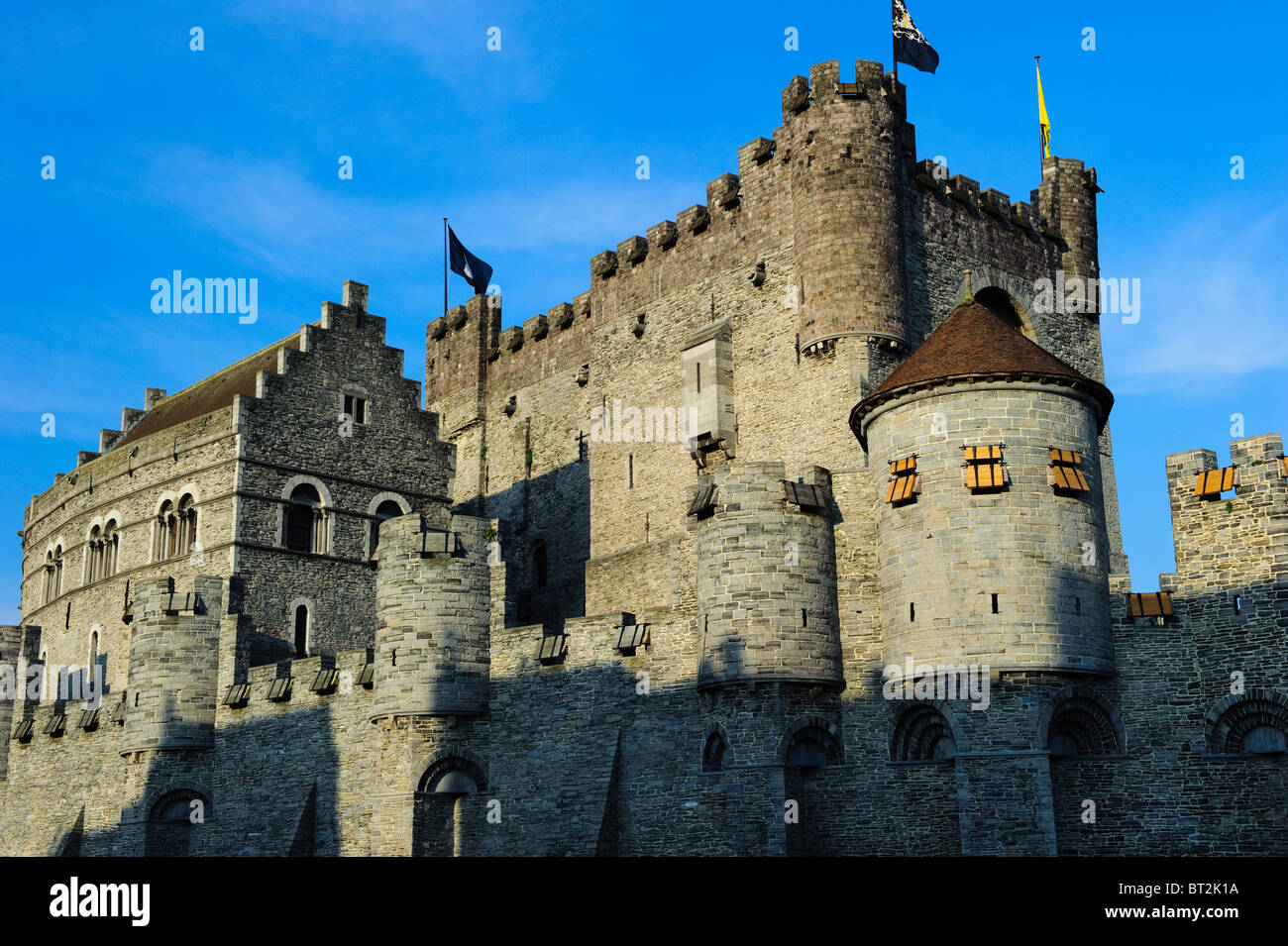 Il Castello dei Conti, Gent, Belgio Foto Stock