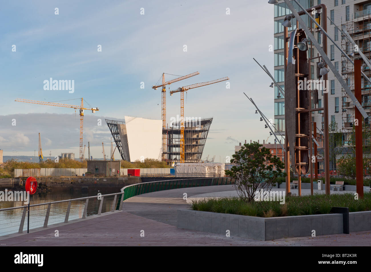 Titanic firma edificio in costruzione Foto Stock