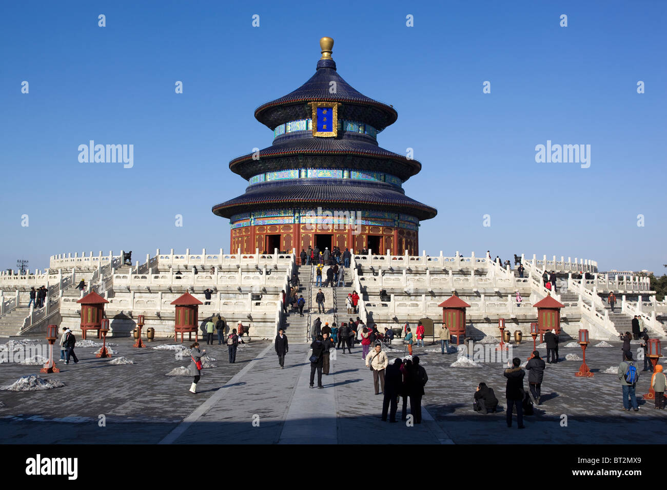 La sala di preghiera per i buoni raccolti presso il Tempio del Cielo a Pechino in Cina Foto Stock