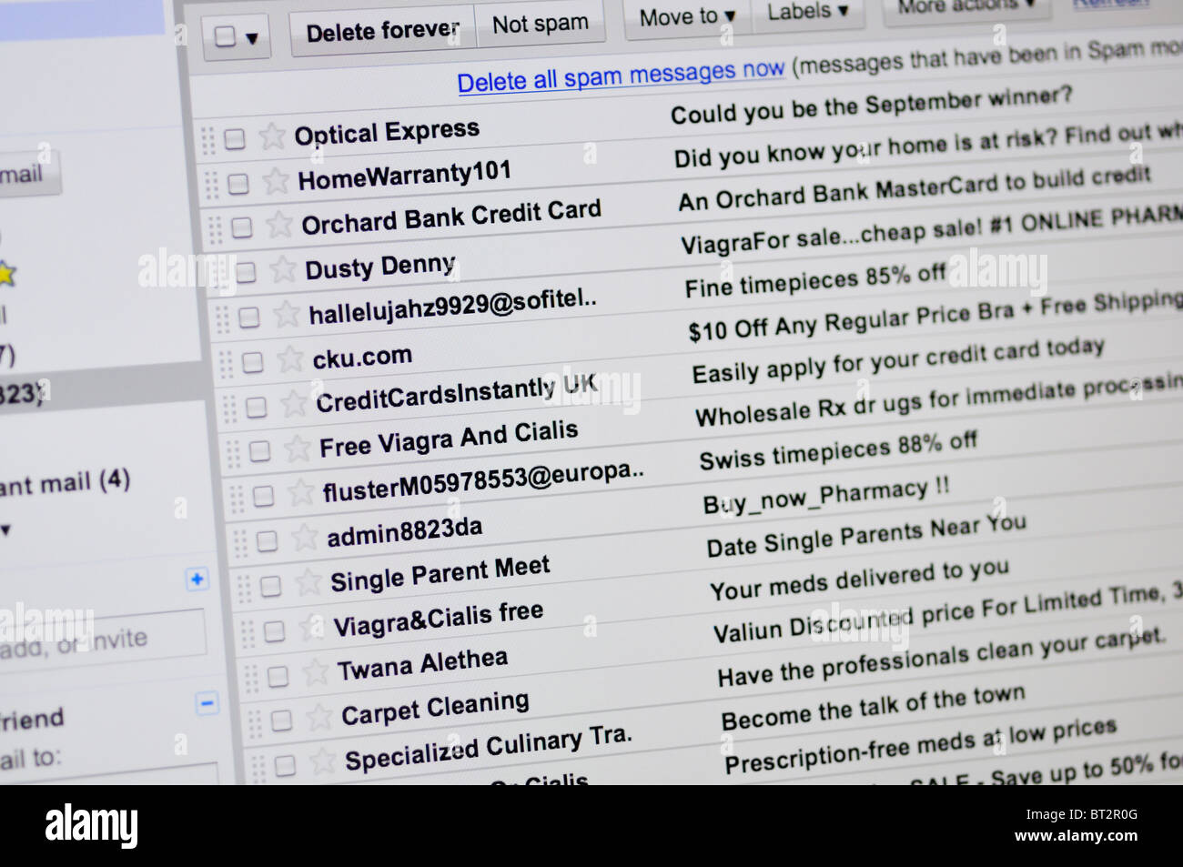 Email di spam Foto Stock