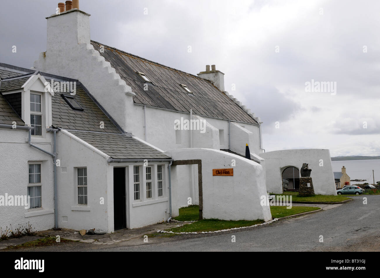 Vecchio Haïfa a Yell Shetland - Vecchio Lairds (LORD) Casa Foto Stock