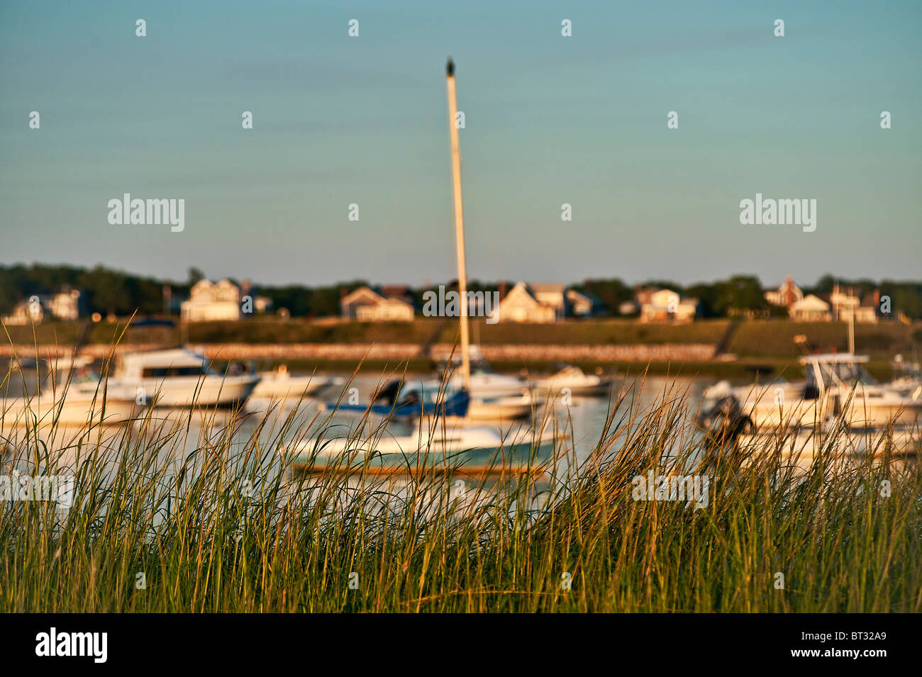 Barca a vela, Wellfleet, Cape Cod, Massachusetts, STATI UNITI D'AMERICA Foto Stock