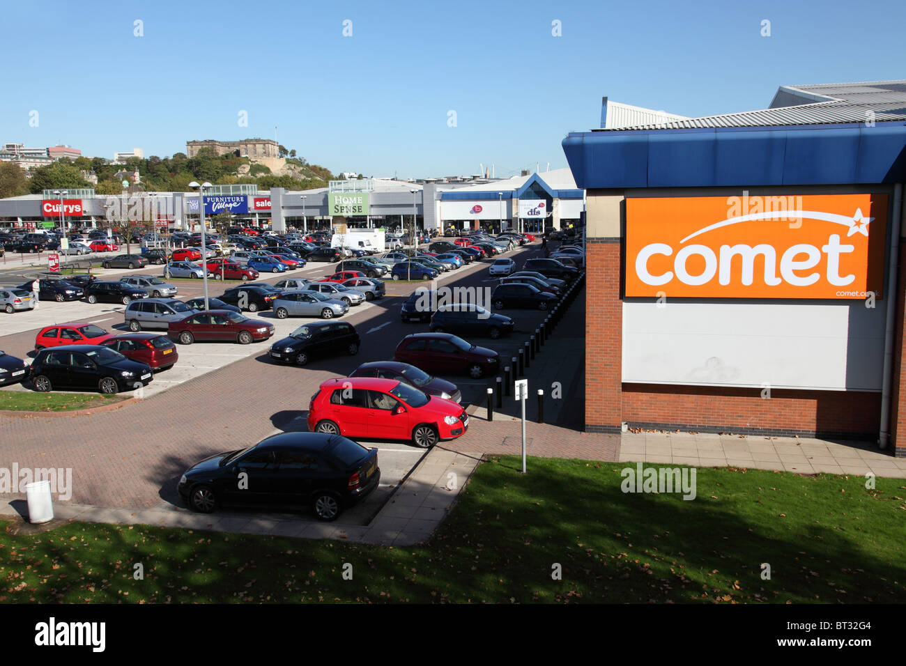 Castle Marina Retail Park, Nottingham, Inghilterra, Regno Unito Foto Stock