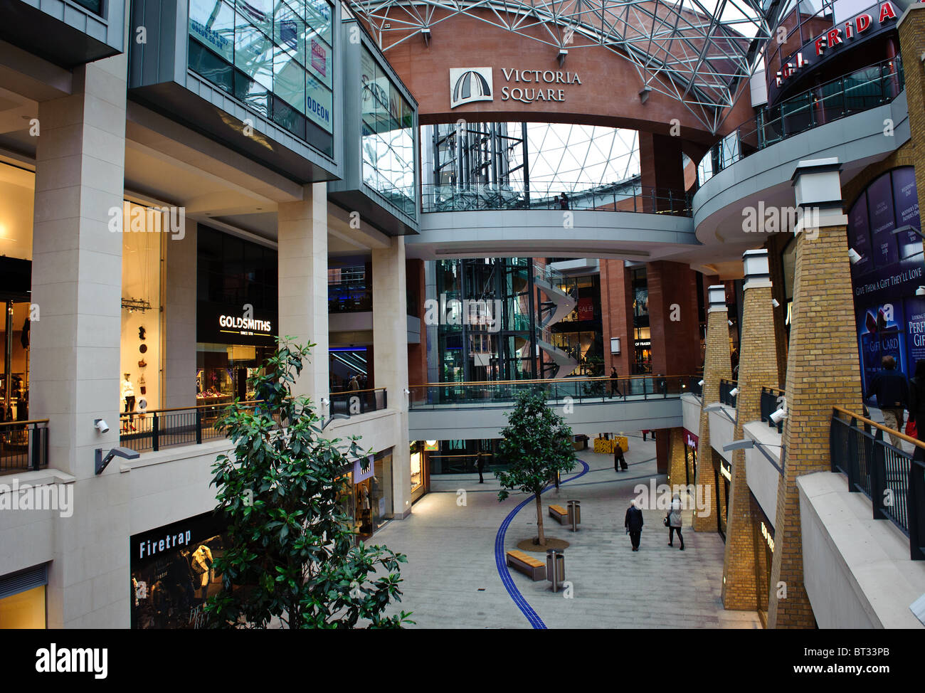 Il premiato Victoria Square shopping centre a Belfast, Irlanda del Nord Foto Stock