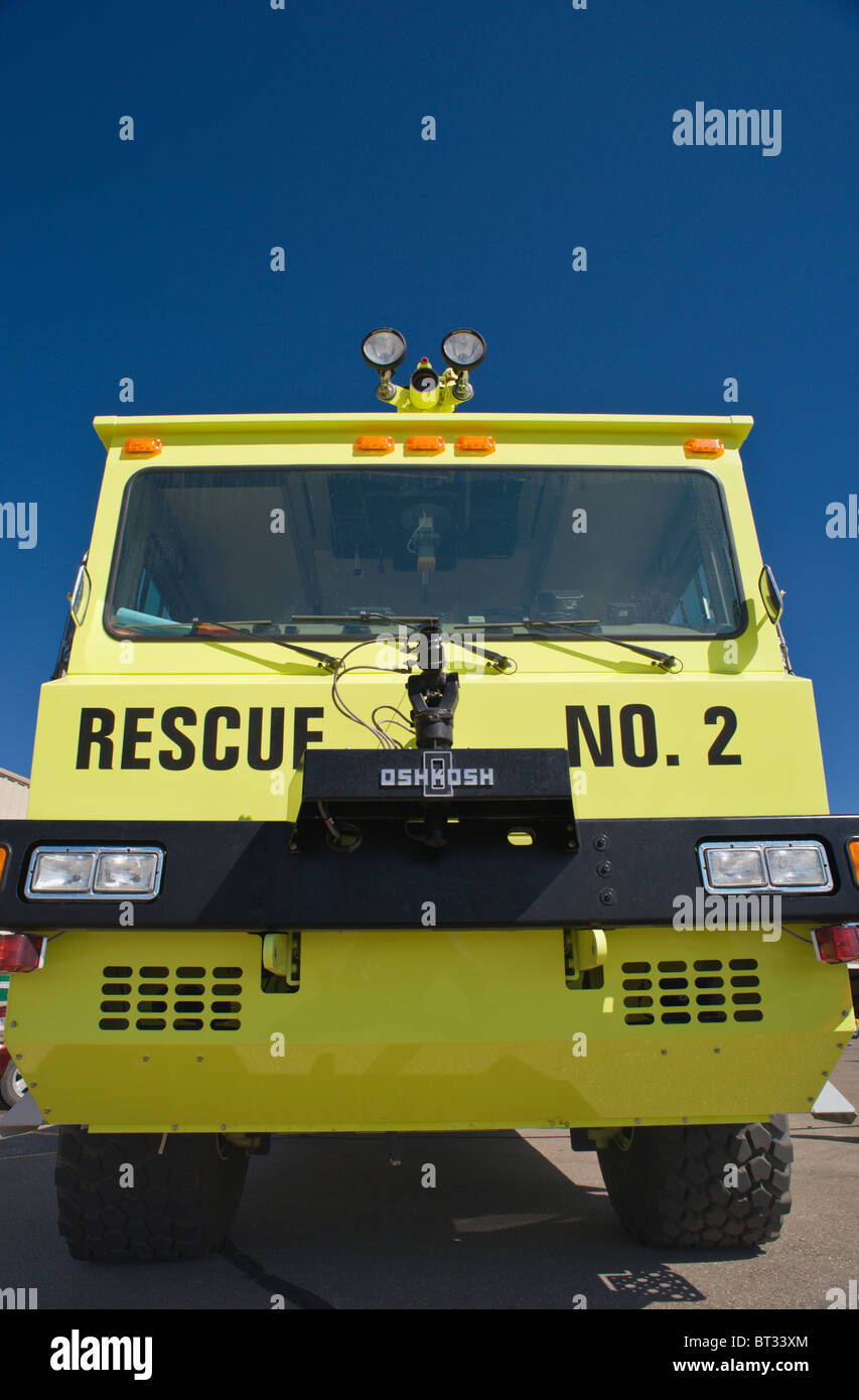 Aeromobile di salvataggio e di lotta antincendio Attrezzature stand by, in Ruidoso montagna alta volare in, Ruidoso, Nuovo Messico. Foto Stock