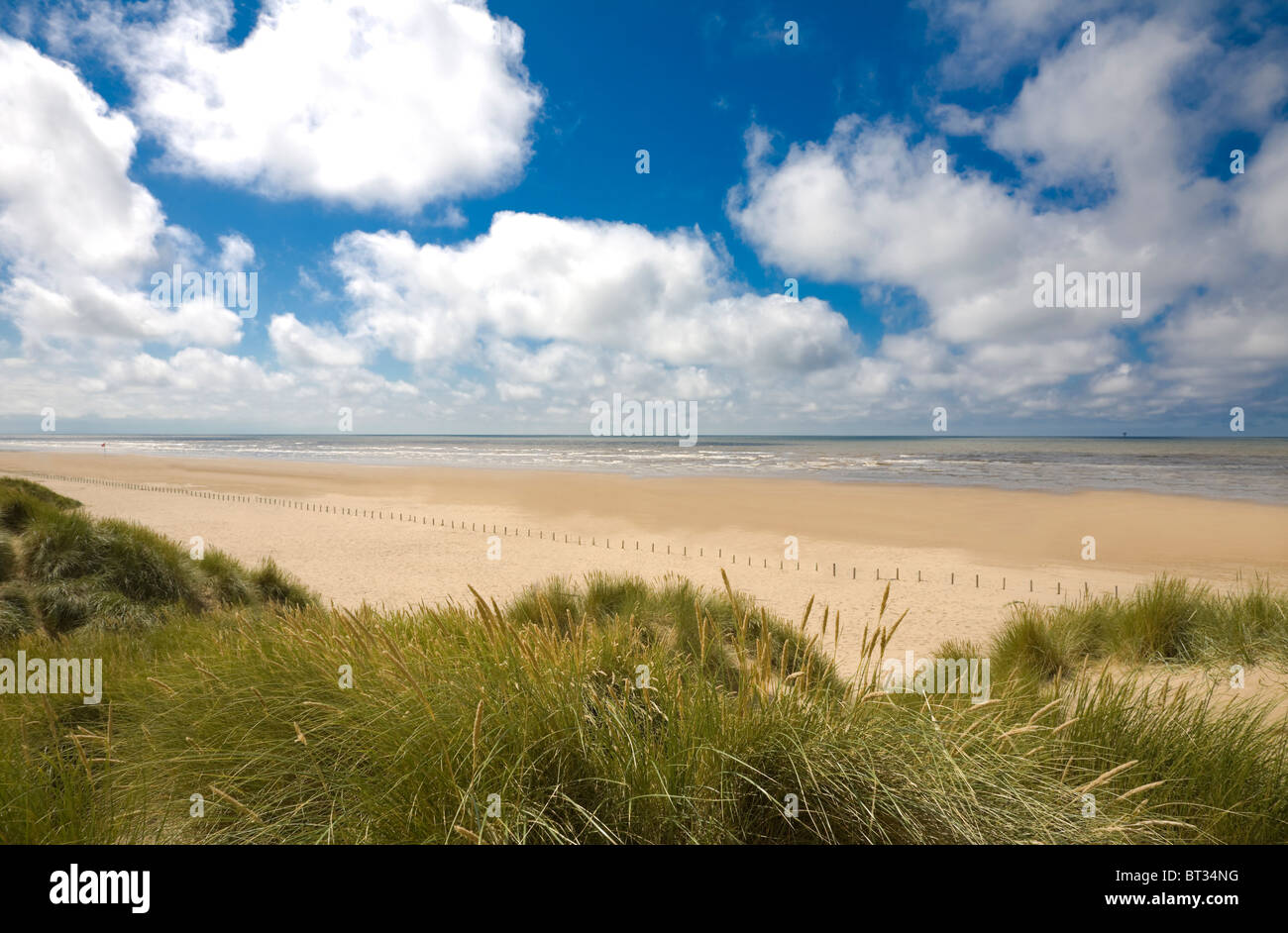 Ainsdale spiaggia e le dune Foto Stock