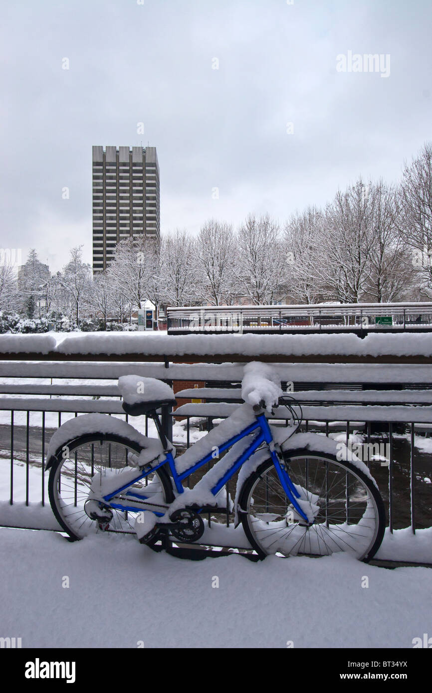 ITV sulla South Bank di Londra nella neve Foto Stock