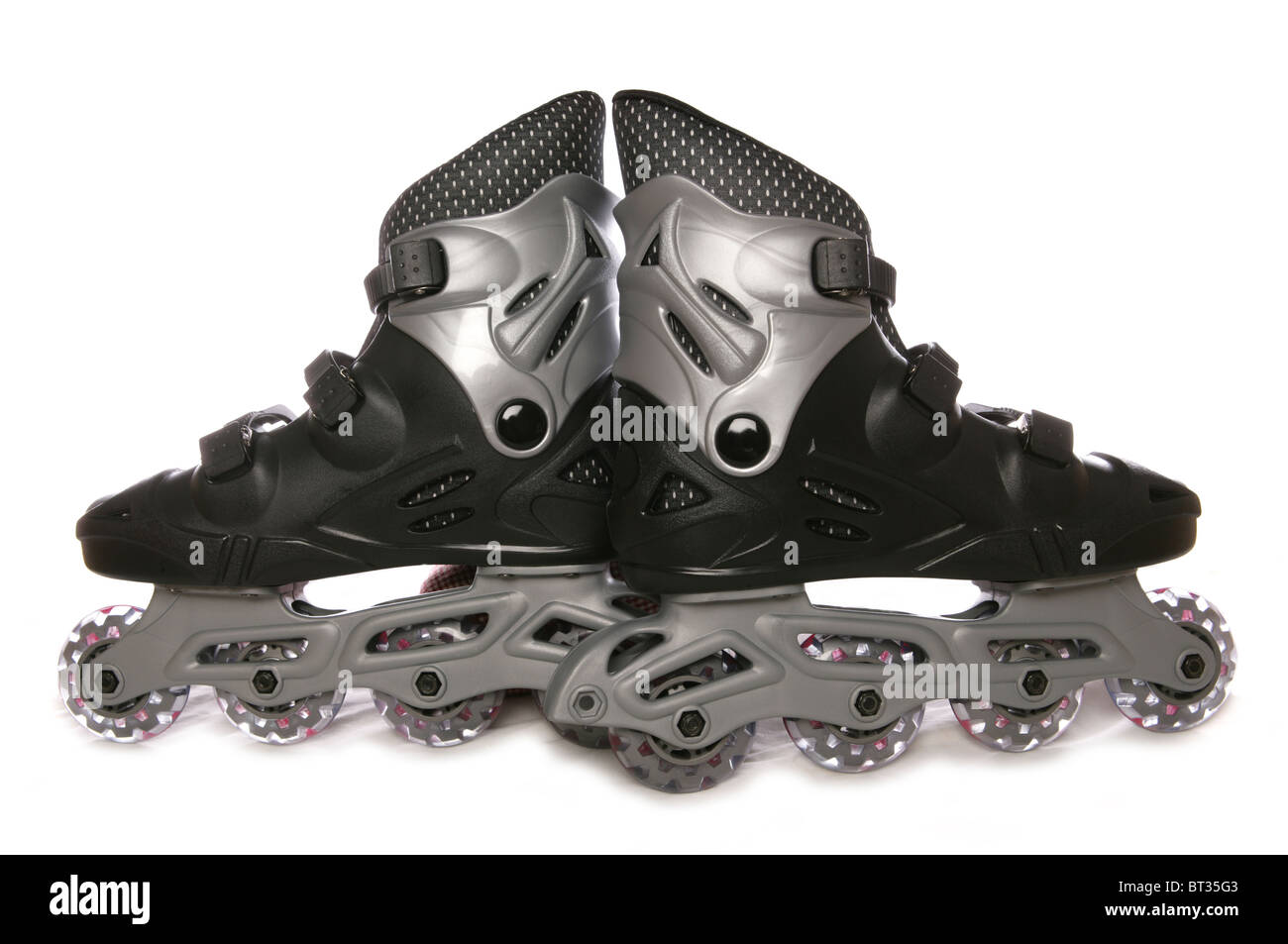 Rullo nero lame studio ritaglio Foto Stock