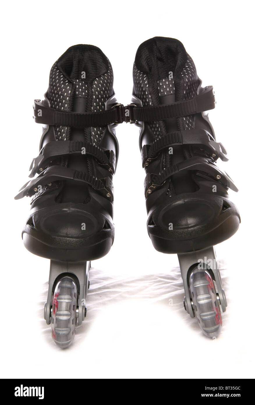 Rullo nero lame studio ritaglio Foto Stock