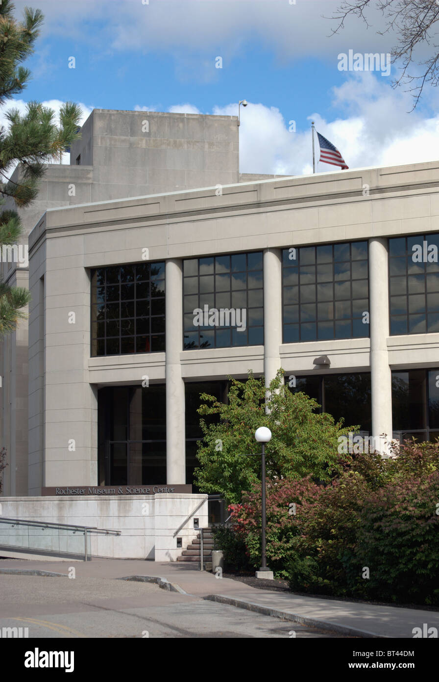 Ingresso principale a Rochester Museo della Scienza Foto Stock