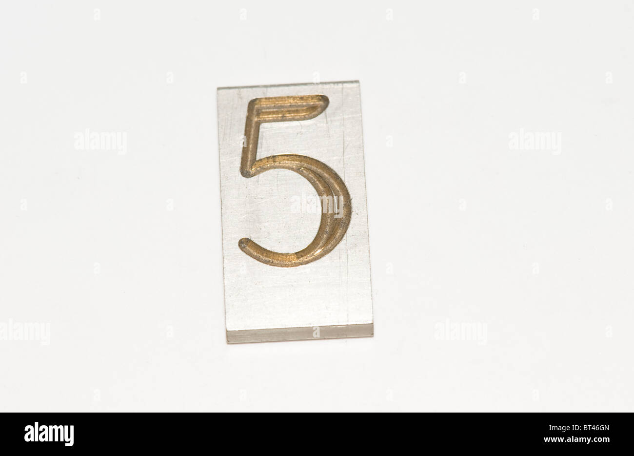 Il numero utilizzato per la realizzazione di incisioni Foto Stock