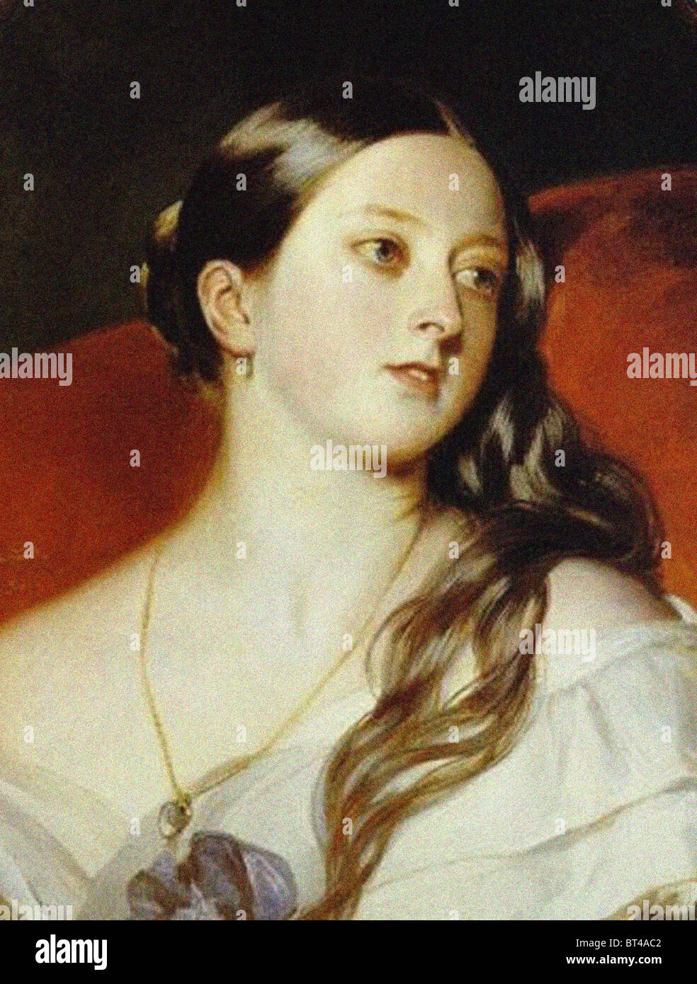 La regina Victoria ritratto di una giovane ragazza. Dagli archivi di stampa Ritratto Service (ex premere ritratto Bureau) Foto Stock